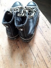 converse cuir marron vintage