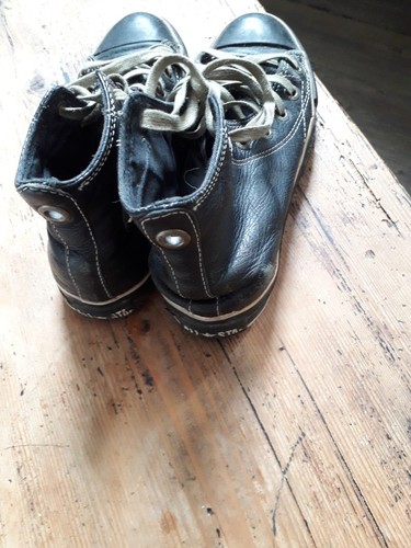 Converse cuir marron vintage - cuir,