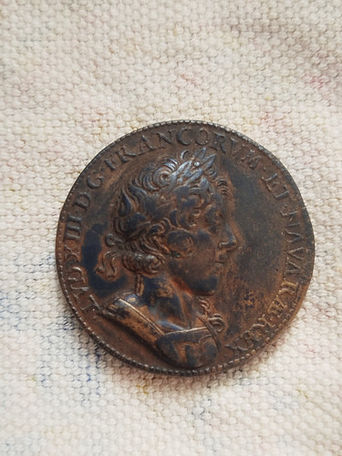 Médaille bronze louis xiii - médaille,