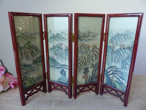 Mini paravent asiatique - , en
