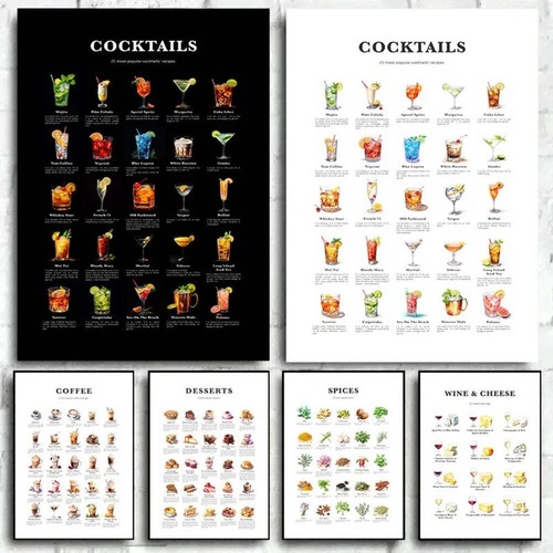 Bar cocktails art prints - bar,