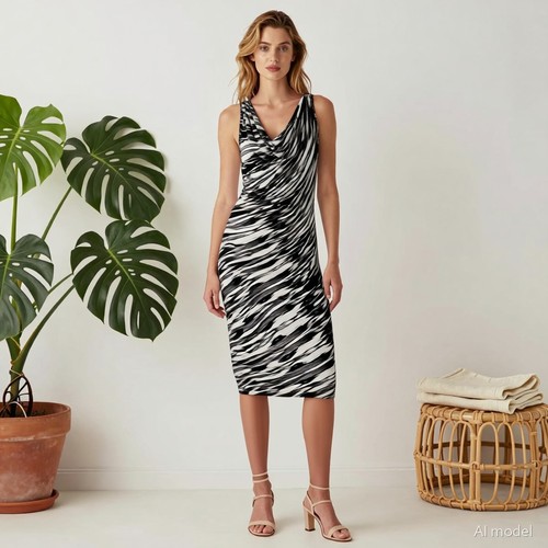 Artsy avant garde robe midi - artsy,