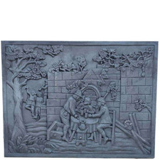 Plaque de Cheminée en Fonte