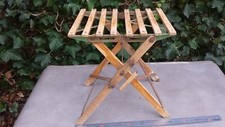 Ancien TABOURET PLIANT en bois