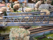 ho lot 2 rambardes pont passerelle SNCF 1/87  décor train maquette 56 diorama