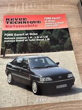 Revue technique FORD ESCORT ORION CLIPPER CABRIOLET 1.4 1.6 1.8 D TD XR3 i GHIA