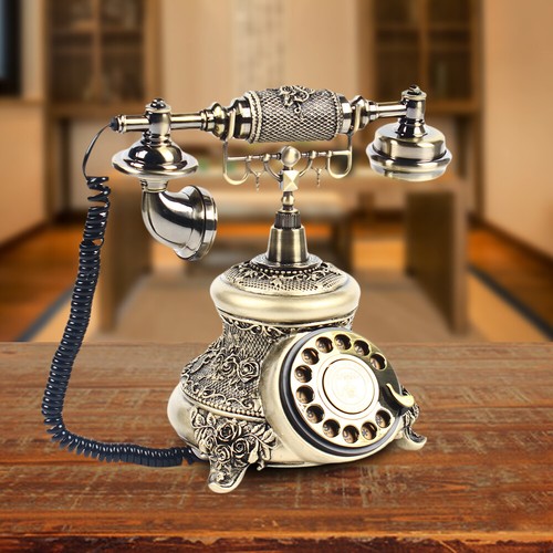 Vintage handset rotary dial - vintage,