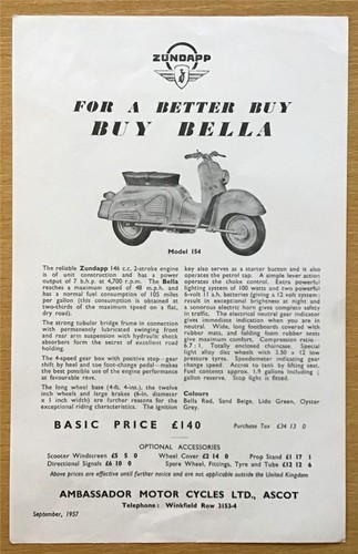 Zundapp bella model - zundapp, 154