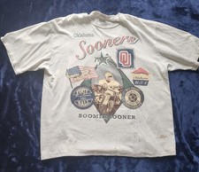 VTG ? RARE ? Oklahoma Sooners 1 Of 1 AOP Boomer!! Glory Days Made in USA  TAG