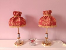 pair of vintage kitsch bedside lamp table lamp