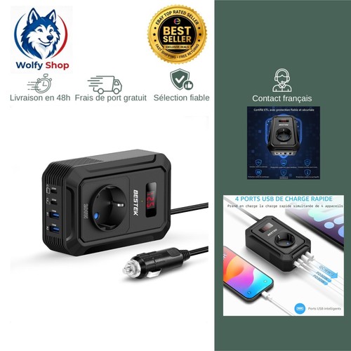Bestek convertisseur 12v vers - convertisseur,