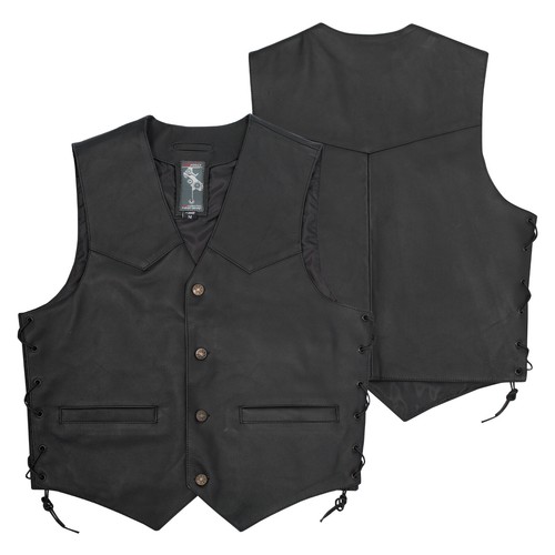 Gilet cuir moto motard - gilet, chopper