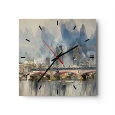 Horloge murale en verre