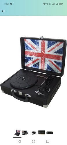 Tourne disque motif drapeau - tourne,