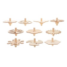 10 Pcs Toupie En Bois Jouet