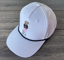 RALPH LAUREN RLX Casquette De Sport Golfeur Ourson Blanche BNWT