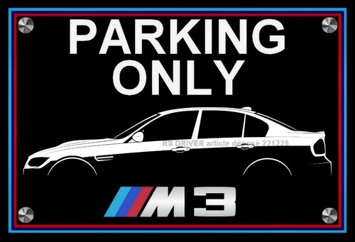 Plaque parking only - plaque, bmw