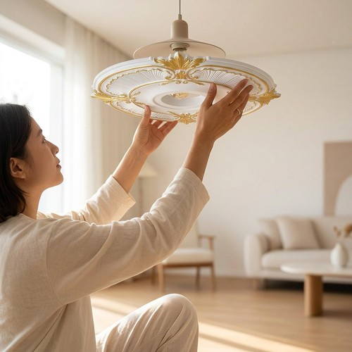 Rosace plafond robuste pour - rosace, de