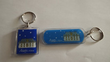 2 Vintage 90' Château de la Loire Inclusion Keychain AZAY LE CURTAIN Keychain