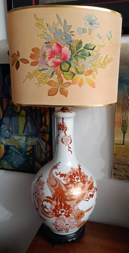 Grande lampe bouteille vintage