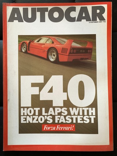 Autocar magazine 1987 - magazine, 14/10/1987