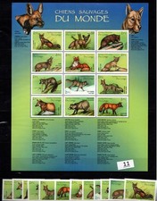 TW CONGO - MNH - NATURE - WILD ANIMALS - COYOTE - FOXES 