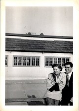 1950s Manhattan Beach Brooklyn Couple Snapshot Stuv & Lee Silver Gelatin Print