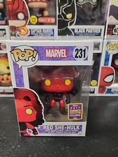 Funko Pop! Marvel Red She-Hulk #231 (2017 Summer Con) Figure W/Protector