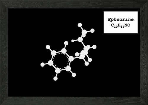 Ephedrine framed wall art - framed,