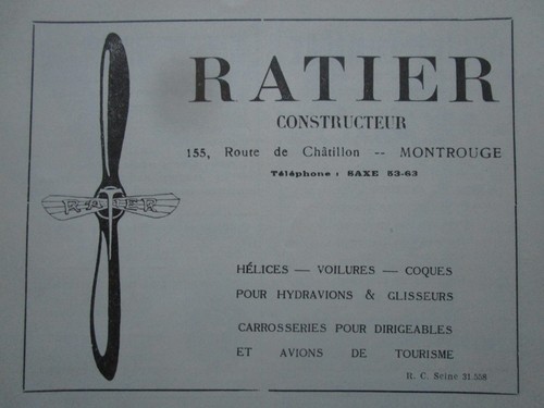 1922 1923 pub - ratier, montrouge