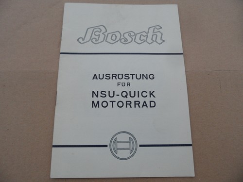 Nsu quick 98ccm bosch - nsu,
