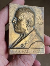 PLAQUE BRONZE G.N.RISPAL ACADEMIE FACULTE DE MEDECINE PARIS - ANATOLE CHAUFFARD