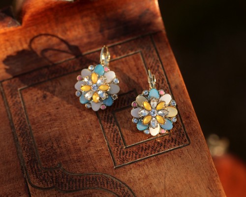 Boucles oreilles fleur - d'oreilles,