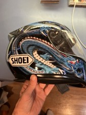 Shoei RF-1000 Blue Dragon Helmet Medium - READ