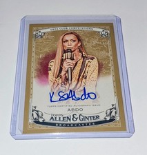 2023-24 Topps UEFA CC Allen & Ginter Famous Stars Kate Abdo Auto # 26/50