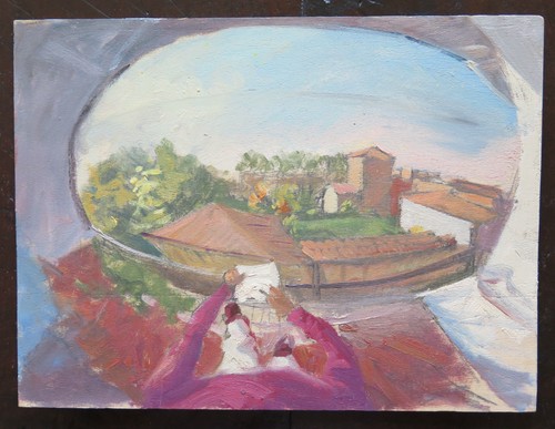 Paysage balcon tableau - paysage,