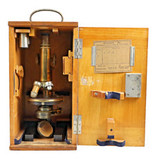 Instrument scientifique -Microscope Ernst Leitz Wetzlar N°1 en coffret