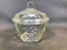 Ancien sucrier de table en verre des années 1950 vintage déco cuisine