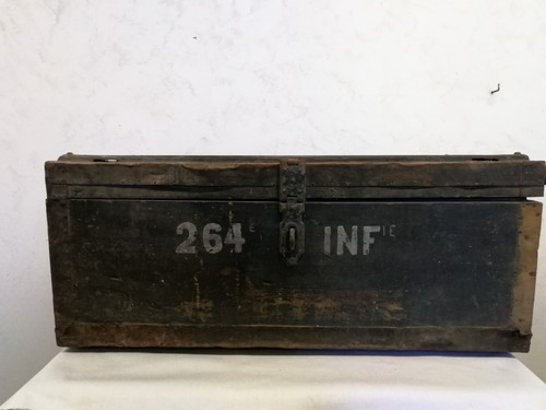 Caisse malle militaire - caisse, /