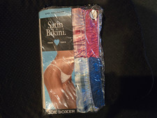 Joe Boxer Satin String Bikini Size 5       4 Pack