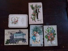 5 CARTES FANTAISIES ANCIENNES