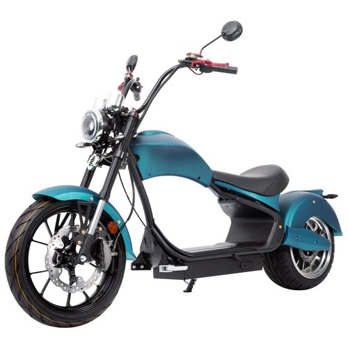 Scooter électrique bleu - scooter,