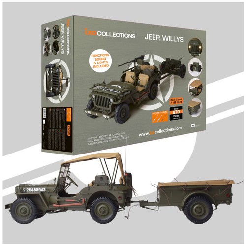 Ixomodels jeep willys avec - jeep,