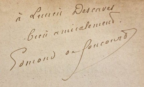 Goncourt - goncourt, (edmond