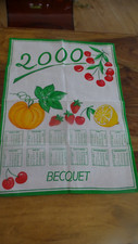 VINTAGE TORCHON CALENDRIER