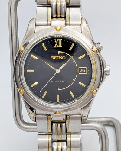 Seiko kinetic 5m62 two - kinetic, tone