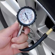 Manomètre pression pneu professionnel 100 PSI avec tuyau flexible outil précis