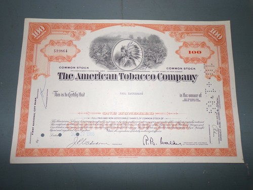 Vintage tobacco stock - vintage, 1966