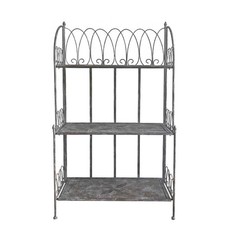 Etagère en fer gris arabesque