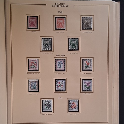 France timbres taxe fleurs non - timbres-taxe,